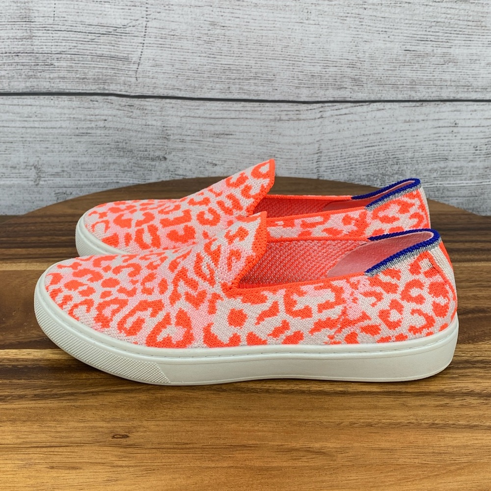 Rothy's Kids Sneakers in Orange and White